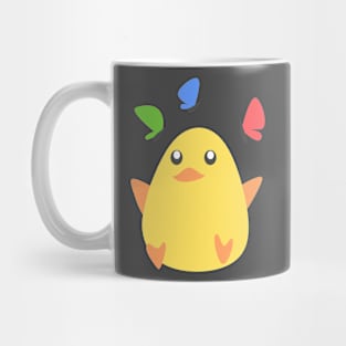 Chick and Butteflies Mug